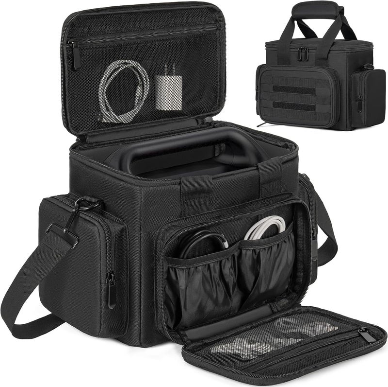 GMAK Travel Carrying Case Compatible with Jackery Explorer 160/240/240 v2/300/300 Plus, Portable Power Station Carrying Bag Travel Storage Bags with Pockets for Jackery Solar Generator ＆ Accessories - Image 1